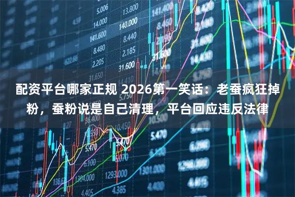 配资平台哪家正规 2026第一笑话：老蚕疯狂掉粉，蚕粉说是自己清理，平台回应违反法律