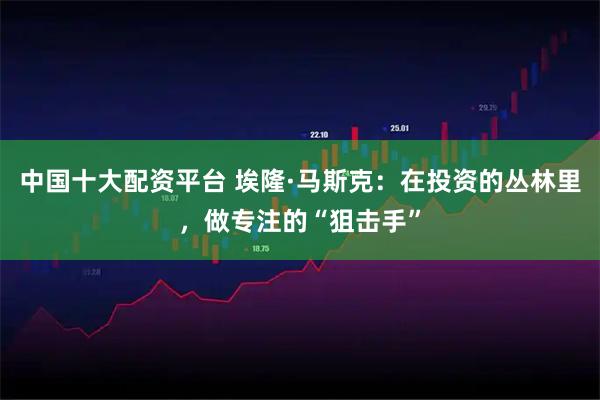 中国十大配资平台 埃隆·马斯克：在投资的丛林里，做专注的“狙击手”